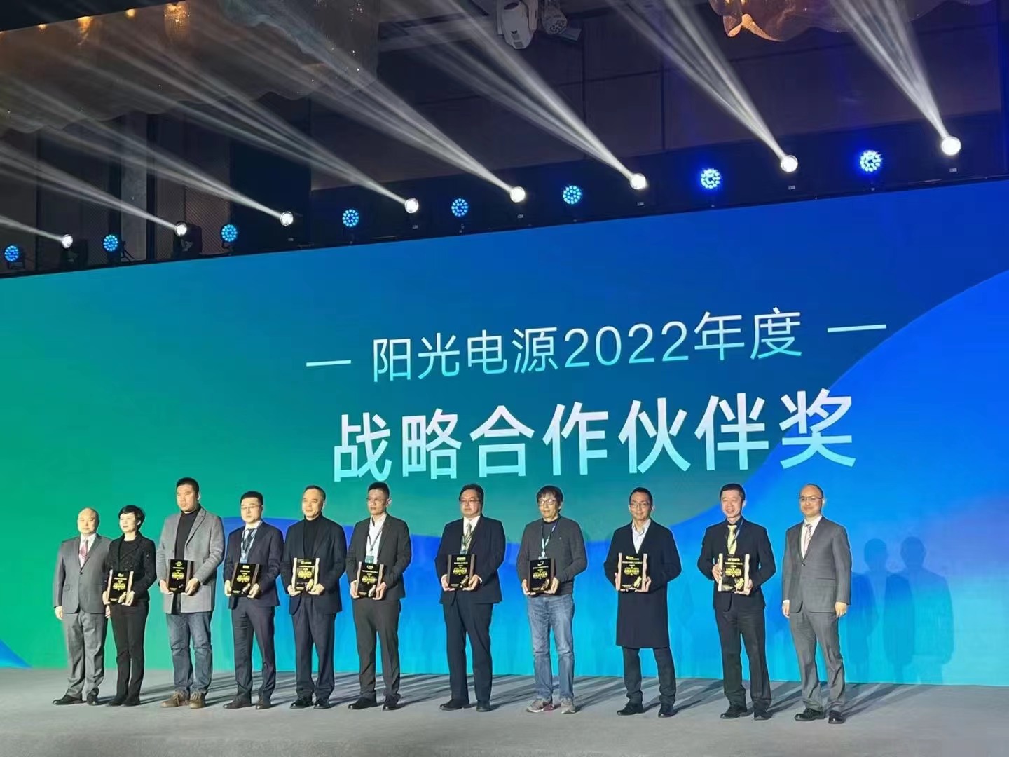 lewin乐玩官网再次荣获阳光电源“战术合作同伴奖”